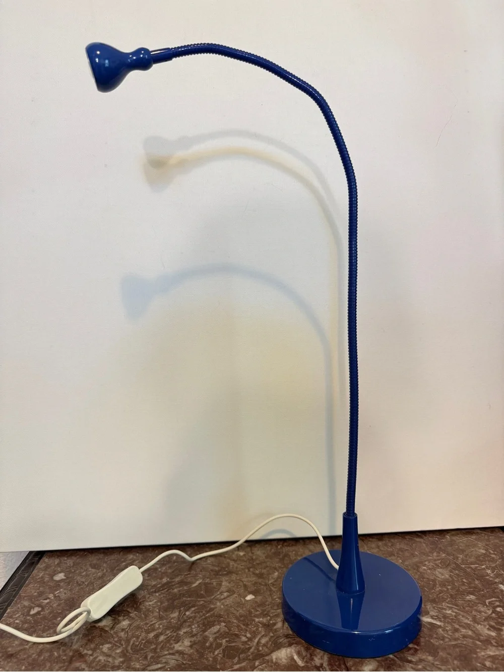 IKEA JANSJO Blue Flexible Articulating Led Desk Hobby Lamp Light Work